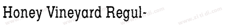 Honey Vineyard Regul字体转换